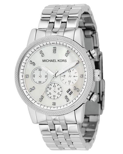 chronograph michael kors watch|Michael Kors stainless steel watch.